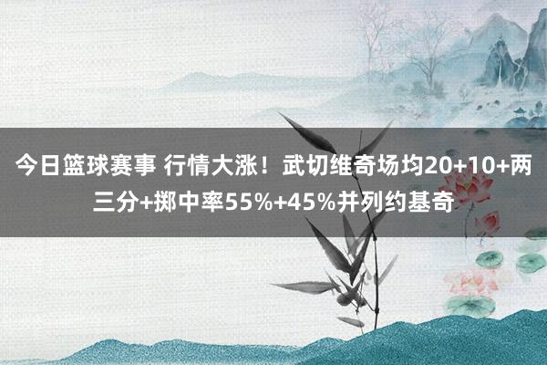 今日篮球赛事 行情大涨！武切维奇场均20+10+两三分+掷中率55%+45%并列约基奇